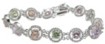925 Sterling Silver Rhodium Finish CZ Fashion Bracelet