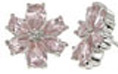 925 Sterling Silver Rhodium Finish Fashion Earrings