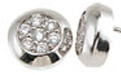 925 Sterling Silver Rhodium Finish CZ Brilliant Stud Earrings