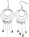 925 Sterling Silver Rhodium Finish Fashion Earrings
