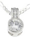 925 Sterling Silver Platinum Finish Fashion Pendant