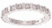 925 Sterling Silver Platinum Finish Band