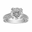 925 Sterling Silver Rhodium Finish CZ Antique Style Wedding Ring