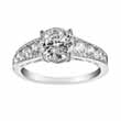 1.25ct brilliant 925 silver Sterling Couture engagement ring