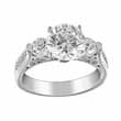 2ct brilliant 925 silver Sterling Couture engagement ring