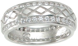 925 Sterling Silver Mens Wedding Band 8