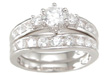 925 Sterling Silver Wedding Set