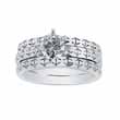 drop ship 925 sterling silver double band wedding ring set