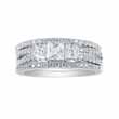 dropship 925 sterling silver double band wedding ring set