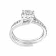 drop ship 925 sterling silver interlocking wedding ring set