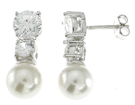 silver pearl jewelry