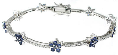 silver sapphire jewelry