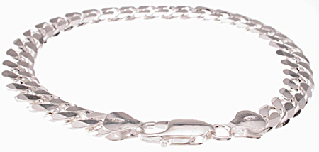 silver curb chain jewelry