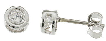 silver stud earring jewelry