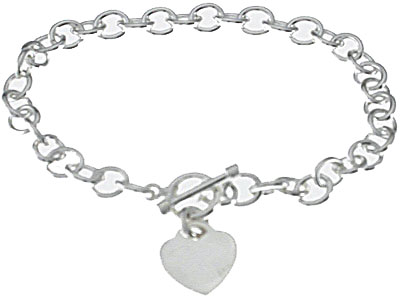 silver toggle bracelet jewelry