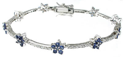 sapphire & silver jewelry wholesale