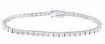 925 Sterling Silver Platinum Finish Brilliant Tennis Bracelet