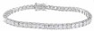 925 Sterling Silver Platinum Finish Brilliant Fashion Tennis Bracelet