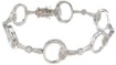 925 Sterling Silver Rhodium Finish CZ Fashion Pave Bracelet