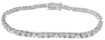 925 Sterling Silver Rhodium Finish CZ Fashion Tennis Bracelet