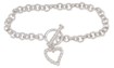 925 Sterling Silver Rhodium Finish Tiffany Style Bracelet