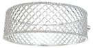 925 Sterling Silver Rhodium Finish CZ Fashion Bangle