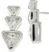 925 Sterling Silver Platinum Finish Fashion Earrings