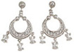 925 Sterling Silver Rhodium Finish Chandelier Antique Style Earrings