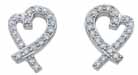 wholesale sterling silver heart earrings