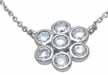 wholesale sterling silver flower necklace