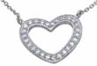 wholesale sterling silver heart necklace