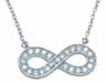 wholesale sterling silver infinity necklace