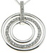 925 Sterling Silver Rhodium Finish CZ Brilliant Designer Inspired Pendant