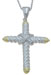 925 Sterling Silver Rhodium Finish Cross Pendant