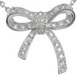 925 Sterling Silver Rhodium Finish CZ Ribbon Pendant