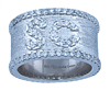 Sterling Couture 925 silver SC band ring