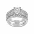 dropship 925 sterling silver interlocking engagement set